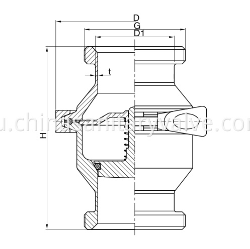 3A Hygienic Check Valves Male Ends